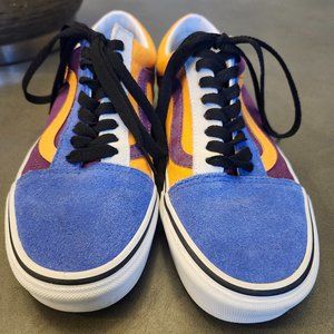 Vans Old Skool Suede and Canvas Sneakers - 8W/6.5M - Multicolor